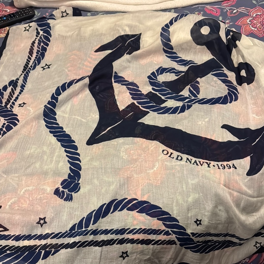 Old Navy Nautical Anchor Scarf